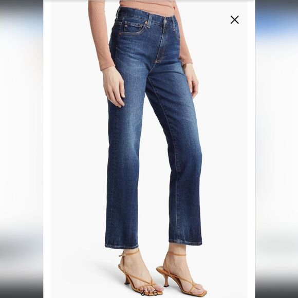AG Saige‎ High Waist Straight Leg Jeans Womens Size 28 - Picture 1 of 9